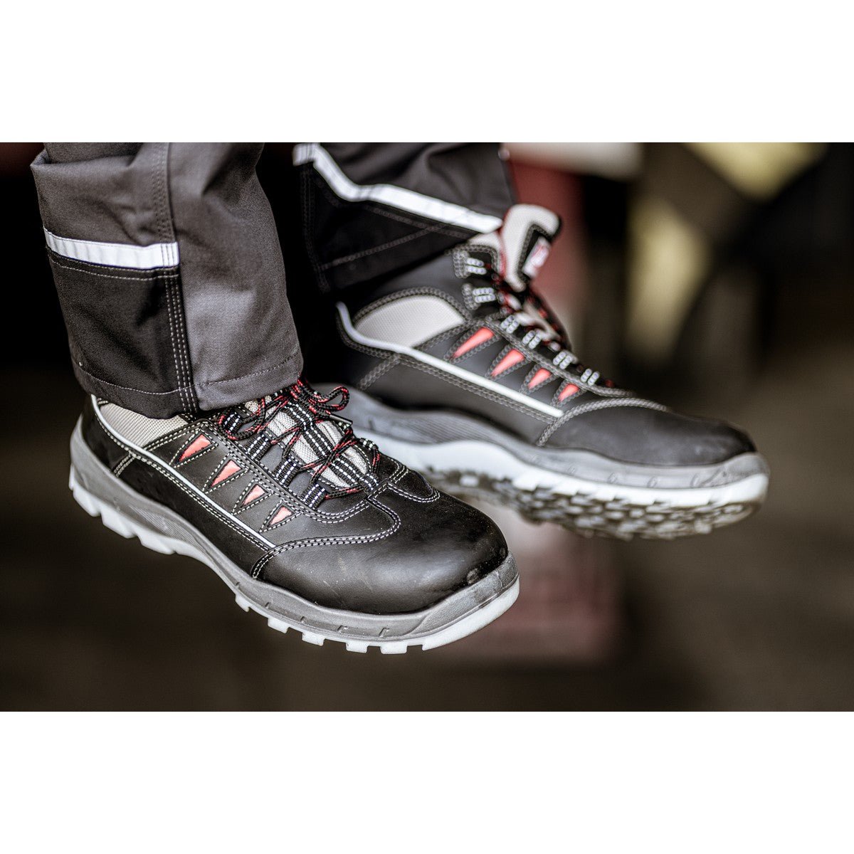 NITRAS SPORT STEP MID, S3 turvasaappaat, keskikorkeat, mustat