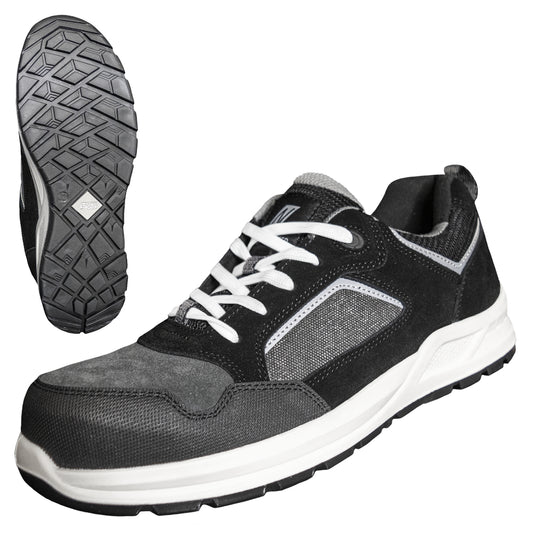 NITRAS CLASSIC STEP, S1P turvakengät, harmaa/musta