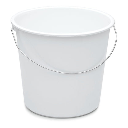 Nölle Profi Brush kotitaloussanko 10 litraa muovia Nölle Profi Brush harja- & pensselitekniikka e.K. on yksinkertainen valkoinen sanko hoikalla metallikahvalla, joka sopii täydellisesti siivous- tai varastosangoksi kotitaloudessa.