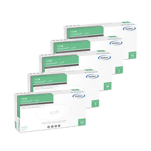 MaiMed-soft latex tutkimushanskat, ei-steriilit, puuteri, 100 kpl/laatikko