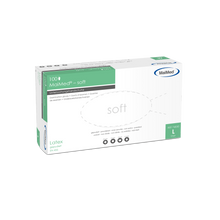 MaiMed-soft latex tutkimushanskat, ei-steriilit, puuteri, 100 kpl/laatikko