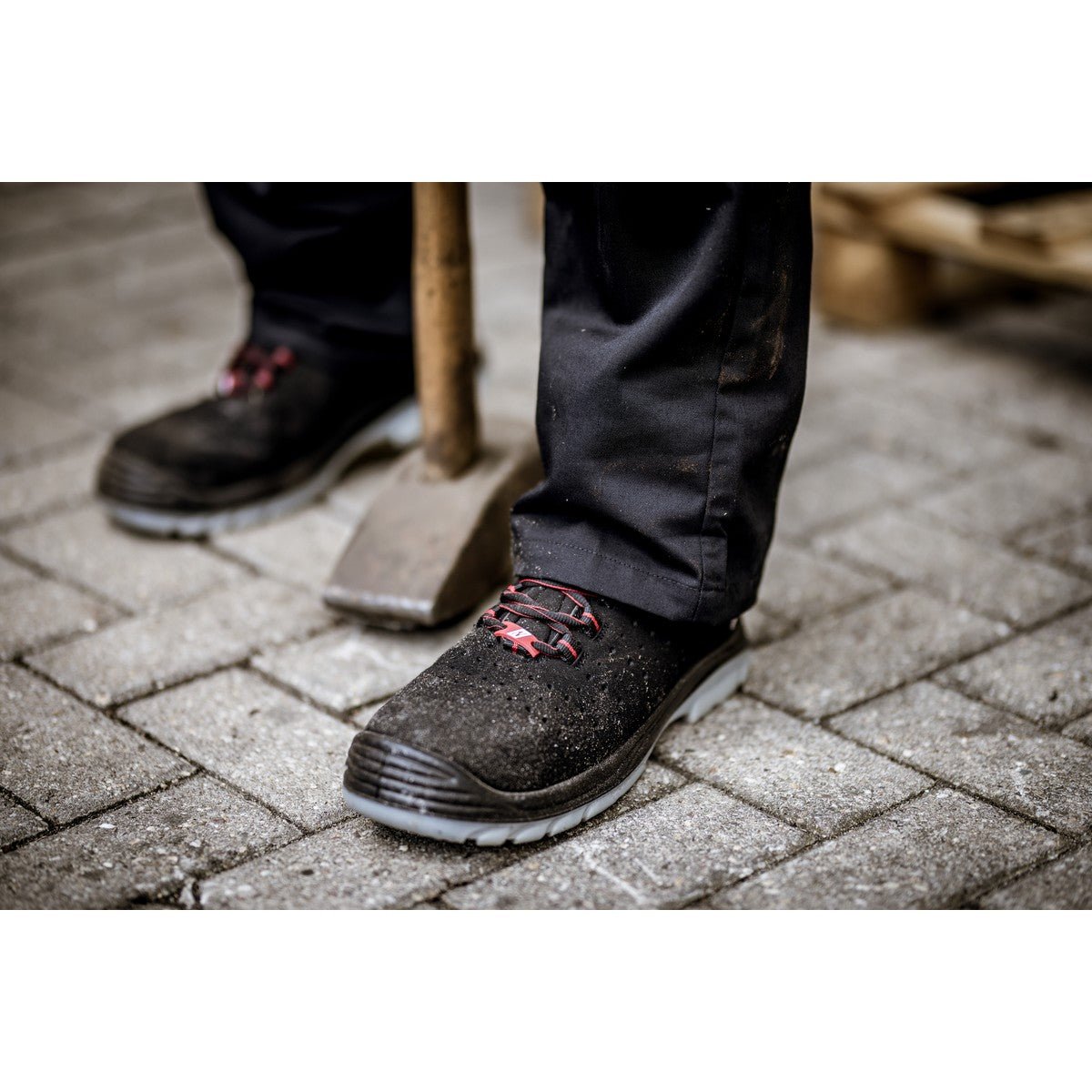 NITRAS MICRO STEP MID, S1 P turvasaappaat, keskikorkeat, mustat