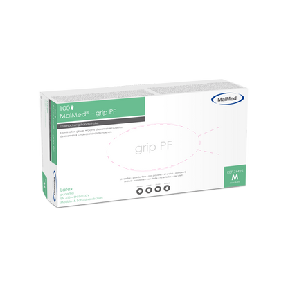 MaiMed-grip PF, ei-steriilit, puuterittomat lateksitutkintakäsineet