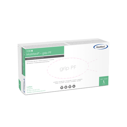 MaiMed-grip PF, ei-steriilit, puuterittomat lateksitutkintakäsineet