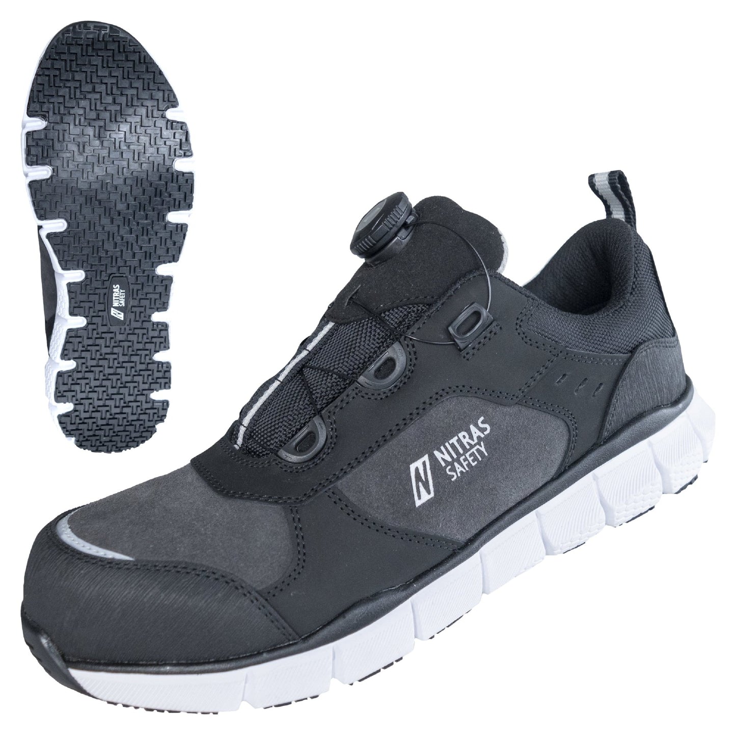 NITRAS SONIC STEP FIT, S3S FO HRO SC SR turvamatalat kengät, harmaa / musta