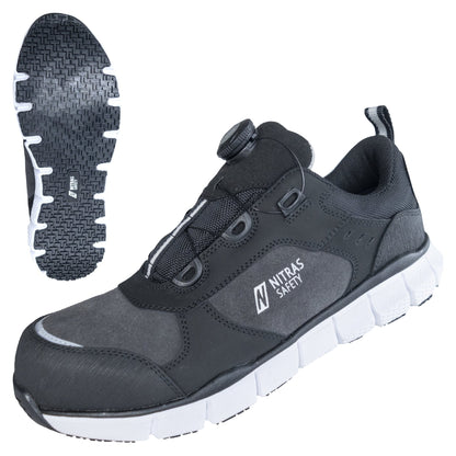 NITRAS SONIC STEP FIT, S3S FO HRO SC SR turvamatalat kengät, harmaa / musta