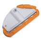 Der TASKI Duo Mop Halter von Diversey Deutschland GmbH & Co. OHG ist eine weiß-orangefarbene Kunststoffklammer für Fransenmopps, kompatibel mit TASKI Kunststoff- und Vario-Stielen - ideal für professionelle Reiniger. Packung enthält 1 Stück.