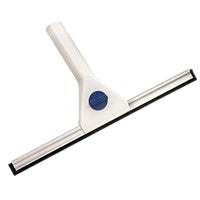 Ikkunanpesin, valkoinen, 350 mm Diversey Deutschland GmbH & Co. OHG:lta varmistaa raidattoman lasinpuhdistuksen mustalla kumiläpällä hopeisen metallireunan kohdalla; saatavana laatikossa (2 pakkausta).