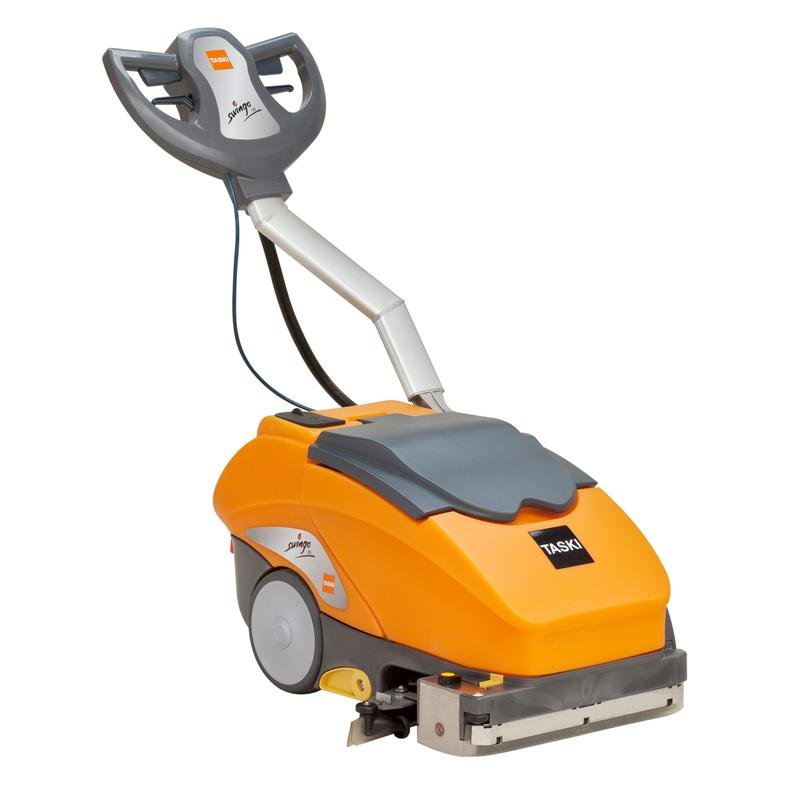 TASKI swingo 350 B BMS Diverseyltä on erittäin kompakti, ketterä, akkukäyttöinen yhdistelmäkone integroidulla laturilla - ihanteellinen pienille ja ahtaille alueille. Sisältää 2x 12 V-25 Ah akut.