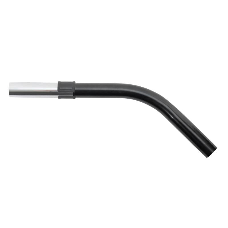 Musta-hopeinen TASKI AERO metalliputkikulma, taivutettu metalliputki Aero-säiliöimureille Diversey Deutschland GmbH & Co. OHG:ltä (1 kappale), valokuvattu valkoisella taustalla.