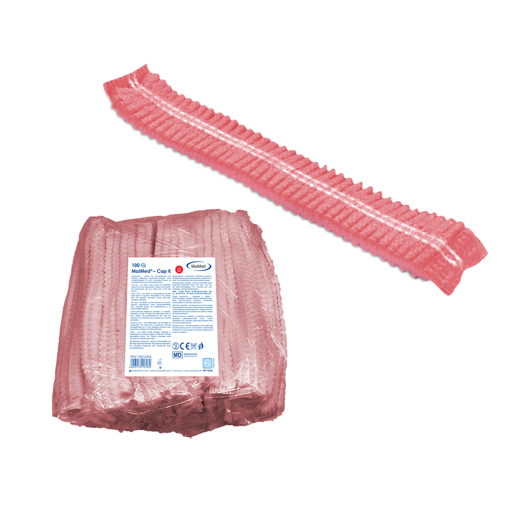 MaiMed-Cap K, klipsikorkki PP:stä, 100 kpl/pussi