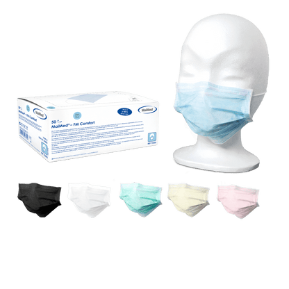 MaiMed-FM Comfort kirurginen maski, ei-steriili, 3-kerroksinen, 50 kpl/laatikko