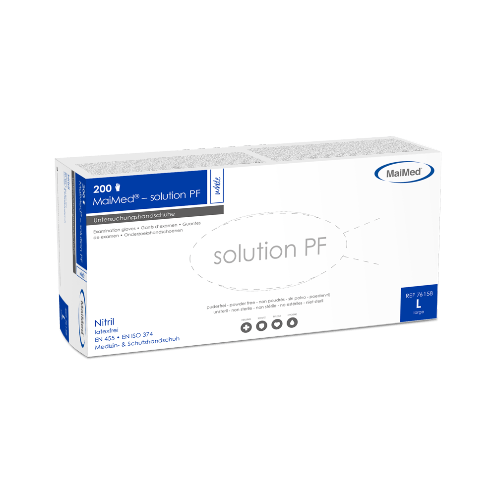 MaiMed-solution PF nitriilikäsineet 200 kpl/laatikko