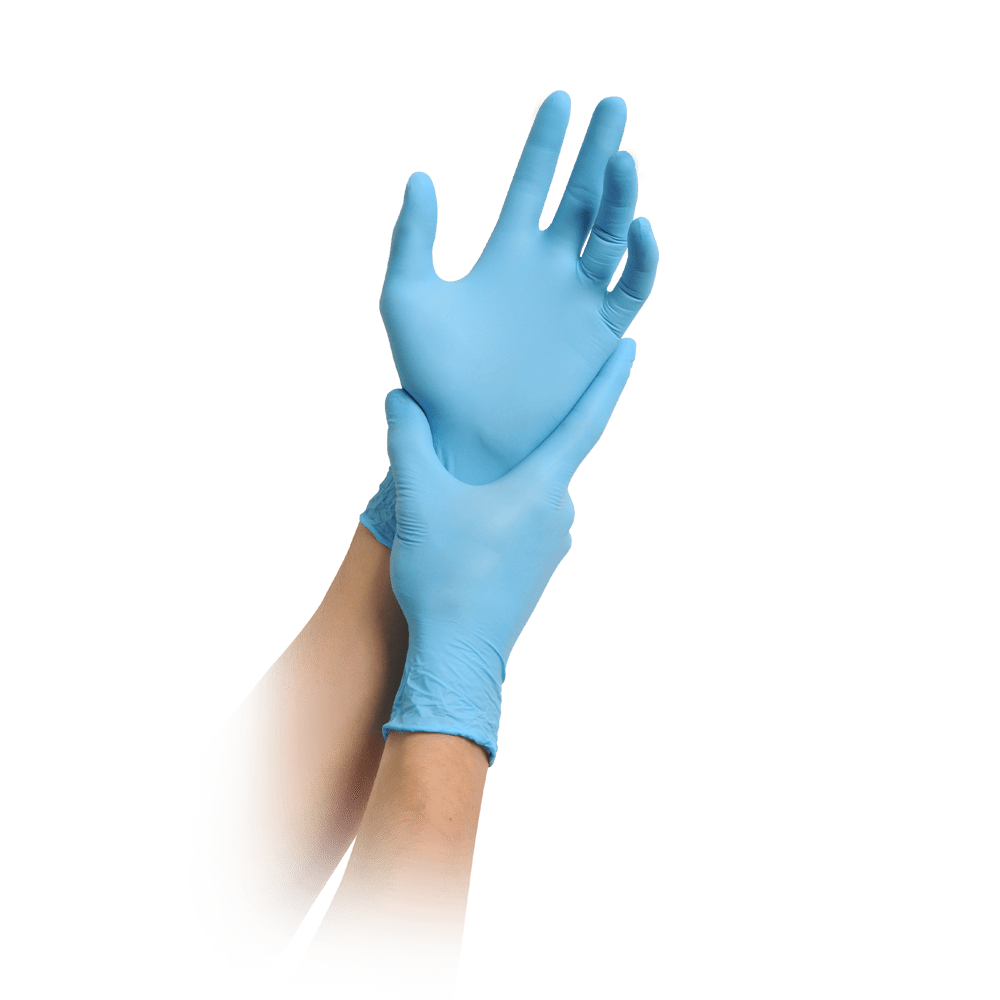 MaiMed-solution PF, sininen, lateksiton nitriilikäsine, sininen, 200 kpl/laatikko