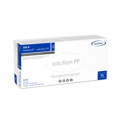 MaiMed-solution PF, sininen, lateksiton nitriilikäsine, sininen, 200 kpl/laatikko