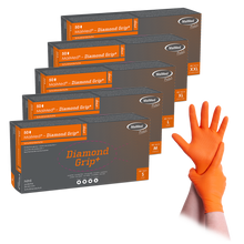 MaiMed-Diamond Grip+ oranssi, ei-steriili, pf lateksiton nitriilikäsine