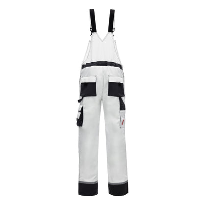 NITRAS MOTION TEX PLUS, Dungarees, valkoinen/harmaa