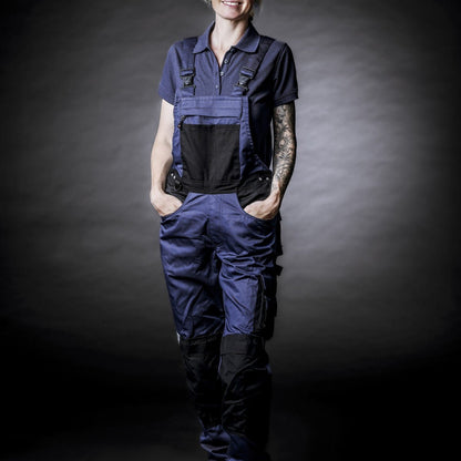 NITRAS MOTION TEX PLUS, Dungarees, tummansininen / musta