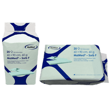 MaiMed-Sorb F potilastiedot ei-steriilit selluloosahiutaleet, 60x90cm, 60g, 4x25 kpl/laatikko | Laatikko (100 kpl)
