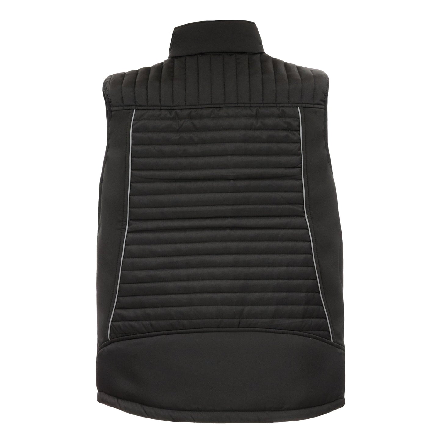 NITRAS MOTION TEX PLUS, tikattu softshell-liivi, musta