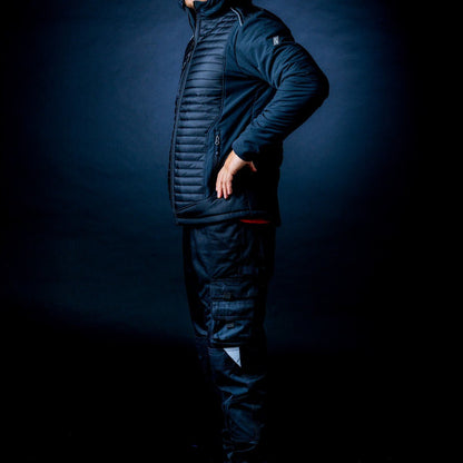 NITRAS MOTION TEX PLUS, tikattu softshell-takki, musta