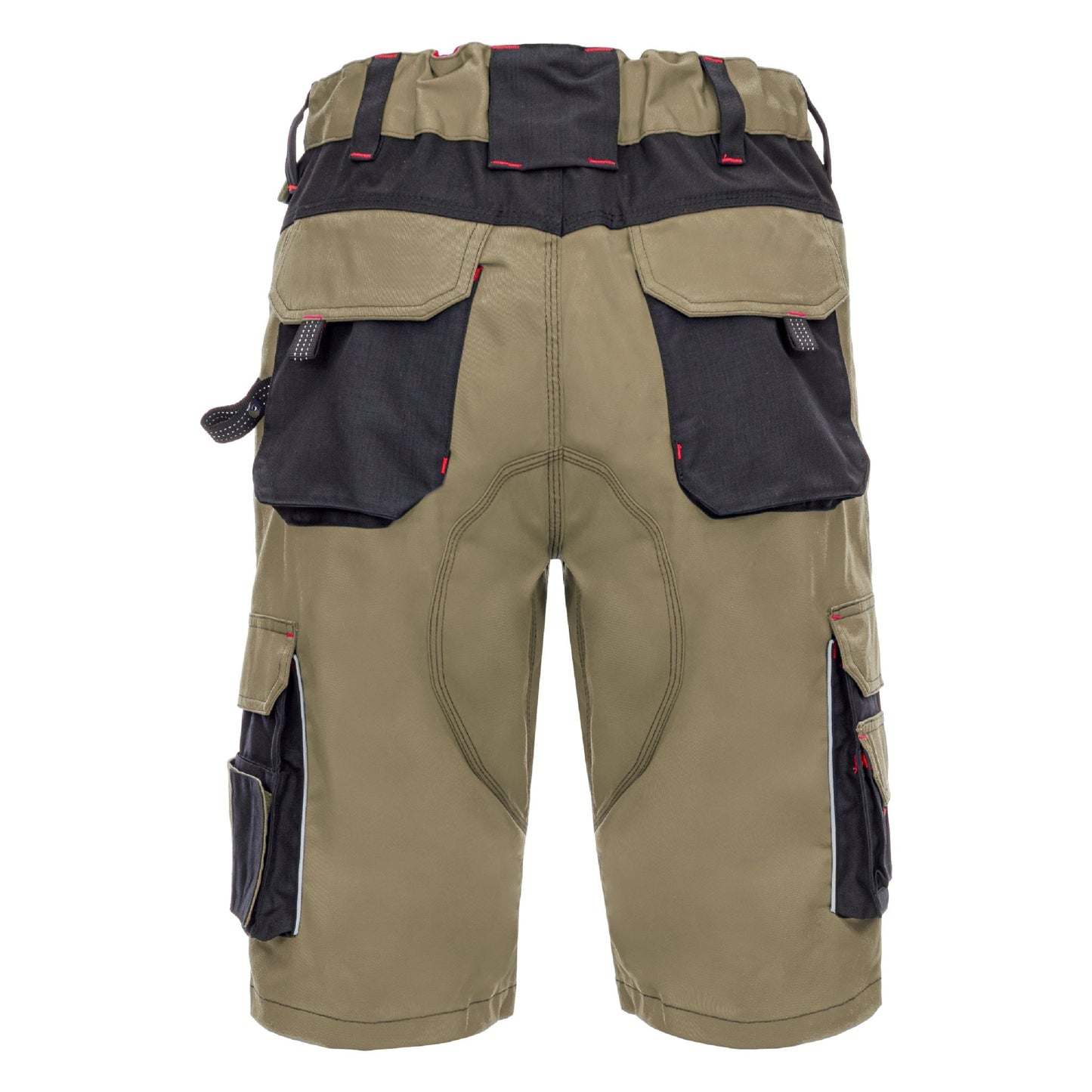 NITRAS MOTION TEX PRO FX, työhousut, lyhyet, khaki/musta