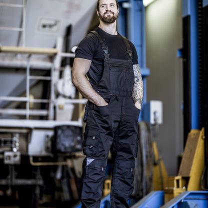 NITRAS MOTION TEX PRO FX, Dungarees, musta