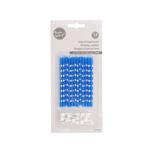 12 kappaleen PAPSTAR GmbH syntymäpäiväkynttilän blisterpakkaus, 10 cm, värilajiteltu pidikkeillä. Ihanteellinen jokaiseen syntymäpäiväjuhlaan, käytännöllisesti pakattu.