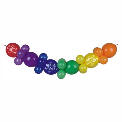 PAPSTAR Ballonkoriste 2 m "Hyvää Syntymäpäivää" PAPSTAR GmbH:ltä on värikäs, juhlava koristelusetti - ihanteellinen syntymäpäiväjuhliin, tuomaan iloa jokaiseen juhlaan!
