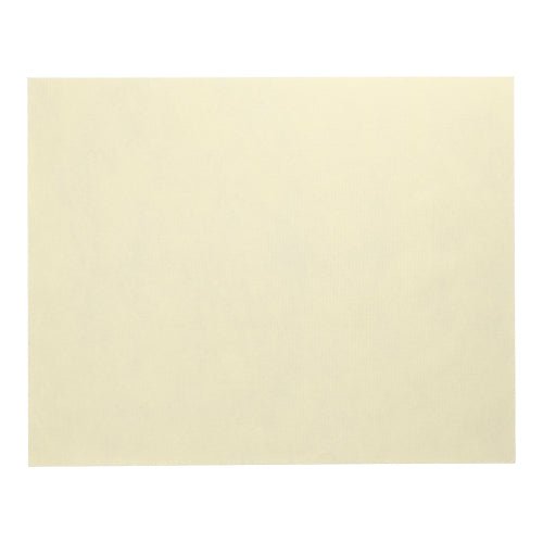Yksittäinen Starpak 100 pöytäsetti-lehti, kankaan kaltaista kuitukangasta ”Soft Selection” (30x40 cm), on kuvattu valkoisella taustalla. Merkkaamaton, vaaleankeltainen suorakulmio muistuttaa eleganttia pöytäkoristelua tai hienostuneita pöytäkoristeluja.