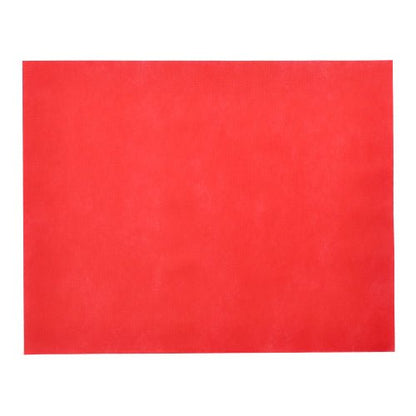 Starpak 100 pöytäsettiä, kankaan kaltaista kuitukangasta ”soft selection” (30x40 cm), yksinkertaisessa punaisessa, tarjoavat elegantin valinnan tyylikkääseen pöytäkoristeluun tai tyylikkääksi pöytäalustaksi – täydellisesti esillä valkoisella taustalla.