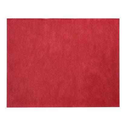 Starpak 100 pöytäsettiä, kankaan kaltaista kuitukangasta ”Soft Selection” (30x40 cm), esittäytyvät punaisena valkoisella taustalla – täydellinen eleganttiin pöytäkoristeluun tai ainutlaatuisena vaihtoehtona klassisille pöytäsetteille.
