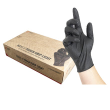 NITRAS TOUGH GRIP LIGHT, kertakäyttöiset nitriilikäsineet, mustat