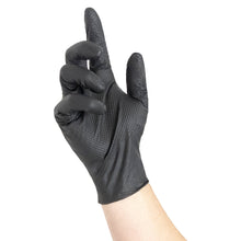 NITRAS TOUGH GRIP LIGHT, kertakäyttöiset nitriilikäsineet, mustat