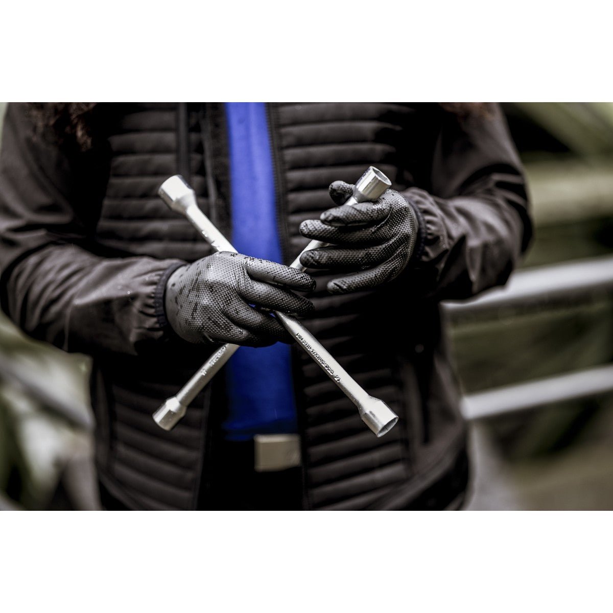 NITRAS TOUGH GRIP LIGHT, kertakäyttöiset nitriilikäsineet, mustat