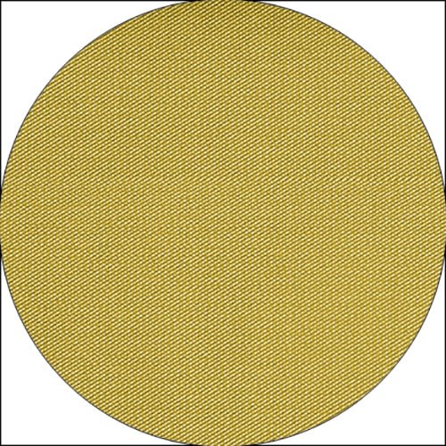 Lähikuva Starpak pöytäliinasta, kangasmainen, Vlies "soft selection plus" näyttää kehämuotoisen keltaisen kankaan tahran, jossa on diagonaalisesti kudottu rakenne. Kangas näyttää sileältä ja tiheästi kudotulta valkoista taustaa vasten.