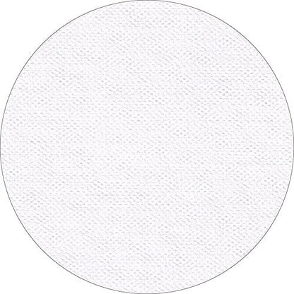 Lähikuva Starpak pöytäliinasta, kangasmainen, Vlies "soft selection plus": Sen ympyrämuotoisella rakenteellisella pinnalla on hienon kudoksen tuntua - esitetty yksinkertaisella valkoisella taustalla.