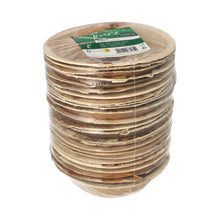 PAPSTAR 25 kulhoa, pyöreä palmulehti "pure" PAPSTAR GmbH:lta: Pyöreitä, biohajoavia palmulehtikulhoja, pakattuina kalvoon vihreä-valkoisella etiketillä – ihanteellisia kestäville tapahtumille.