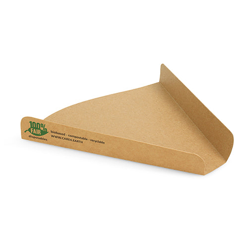 Die PAPSTAR Pizza-Trays "pure", extra groß, braun (80 Stück) von PAPSTAR GmbH sind dreieckige, umweltfreundliche Trays für einzelne Pizzastücke. Biologisch abbaubar, kompostierbar & recycelbar-ideal für nachhaltigen Gastronomiebedarf.