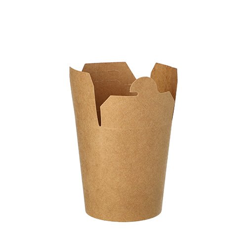 Ein PAPSTAR 25 Snackboxen, Pappe eckig braun Take-out-Behälter der PAPSTAR GmbH wird mit teilweise geöffneten Klappen vor einem weißen Hintergrund gezeigt, was sein umweltfreundliches Design hervorhebt.