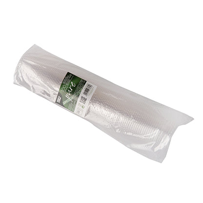 Pakkaus, jossa on 100 "puhdasta" pyöreää kantta (Ø 9,5 cm) PAPSTAR GmbH:ltä kirkkaasta, ympäristöystävällisestä PLA:sta, vihreä-valkoisella etiketillä, jossa on teksti, viivakoodi ja "biologisesti hajoava", läpinäkyvässä pakkauksessa.