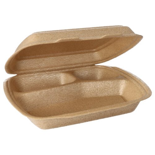 Starpak 50 Menuboxit taitettavalla kannella (beige, 7x20,5x24 cm) ovat avoimessa tilassa jaetut lokerot ja teksturoitu pinta tekevät niistä ihanteellisia ruoan kuljetukseen.