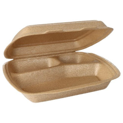 Starpak 50 Menuboxit taitettavalla kannella (beige, 7x20,5x24 cm) ovat avoimessa tilassa jaetut lokerot ja teksturoitu pinta tekevät niistä ihanteellisia ruoan kuljetukseen.