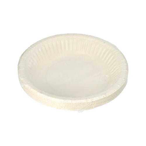 12 kappaleen pakkaus PAPSTAR kulhoja, pyöreitä (19 cm, 3 cm korkea, valkoinen) PAPSTAR GmbH:ltä, joissa on aaltomainen reuna, on pakattu kutistekalvoon ja näytetään valkoisella taustalla - ihanteellinen juhliin ja tilaisuuksiin.