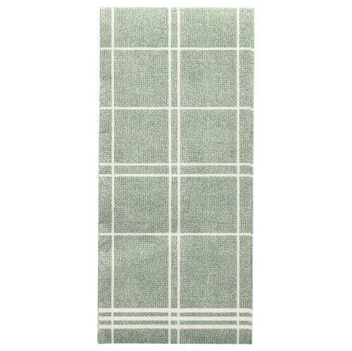 Nämä PAPSTAR Kitchen Craft lautasliinat "ROYAL Collection" (50 kpl, 48 x 33 cm) erottuvat vihreällä suorakulmaisella designilla valkoisella ruudukolla ja kahdella rinnakkaisella viivalla – ihanteellinen tyylikkääseen pöytäkoristeluun. Merkki: PAPSTAR GmbH.