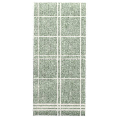 Nämä PAPSTAR Kitchen Craft lautasliinat "ROYAL Collection" (50 kpl, 48 x 33 cm) erottuvat vihreällä suorakulmaisella designilla valkoisella ruudukolla ja kahdella rinnakkaisella viivalla – ihanteellinen tyylikkääseen pöytäkoristeluun. Merkki: PAPSTAR GmbH.