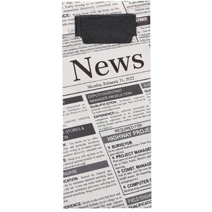 Maanantai, 21. helmikuuta 2022 päivätyn sanomalehden, jossa on työpaikkailmoituksia ja pikkuilmoituksia, lisäksi mukana on 520 aterintaskua (20 x 8,5 cm) PAPSTAR GmbH:lta sopivilla 2-kerroksisilla lautasliinoilla, koko 33 x 33 cm.