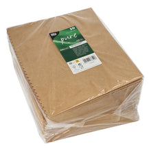 Pino PAPSTAR Popcorn-laatikoita kulmikkaat, ruskeat (19,2x15,8x8 cm, suuri), 50 kappaletta, pakattu kirkkaaseen muoviin vihreä-valkoisella tuotemerkillä - ihanteellinen tapahtumiin. Merkki: PAPSTAR GmbH.