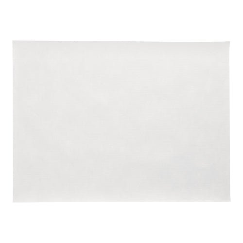 Ein 100er Tischsets, stoffähnlich, Vlies „soft selection plus“ (30 x 40 cm) der PAPSTAR GmbH ist unbenutzt und unbeschriftet vor einem weißen Hintergrund abgebildet, wodurch seine weiche, stoffähnliche Textur und das schlichte, weiße, rechteckige Design hervorgehoben werden.