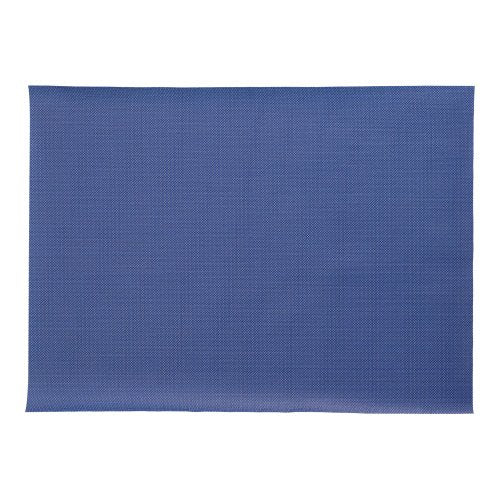 Suorakulmainen sininen pöytäsetti PAPSTAR GmbH:ltä "soft selection plus" -sarjasta, kankaan kaltainen kuitukangas (30 x 40 cm), hienovaraisella kudosrakenteella, kuvattu valkoisella taustalla.